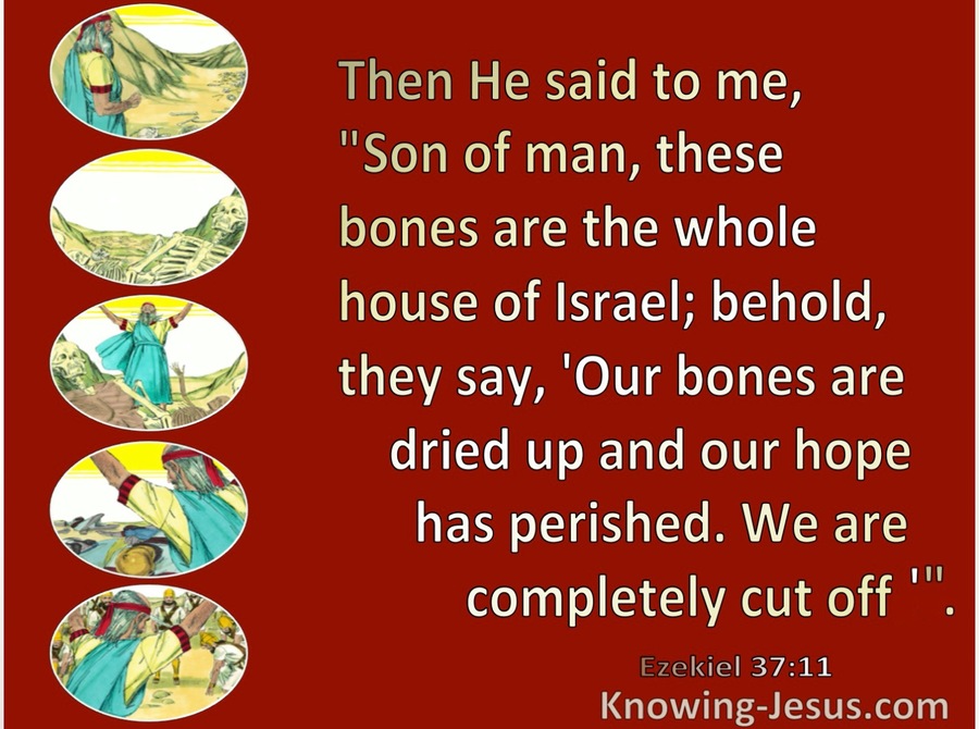 Ezekiel 37:11 Our Bones Are Dry (red)